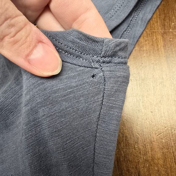 Women's Banana Republic Slate Blue Cut-Out Collar Shirt Dress | Size Medium - Picture 9 of 9